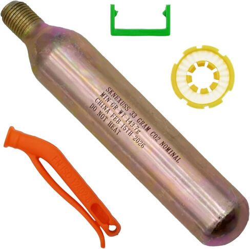 33G CO2 Cartridge Cylinder for Life Vest, Accessory for CO2 PFD Rearming Kit, for Auto/Manual Inflating Life Jacket, for Adult, Used for Fishing, Surfing, Sea/Ocean Activities in Saudi Arabia