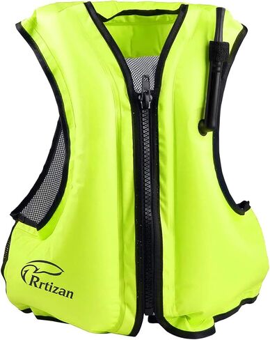 Rrtizan Inflatable Snorkel Vest for Adult, Travel Snorkeling Vest for Swimming, Snorkeling, Paddleboarding, Swim Vest Adult Suitable for 90-220lbs in Kuwait