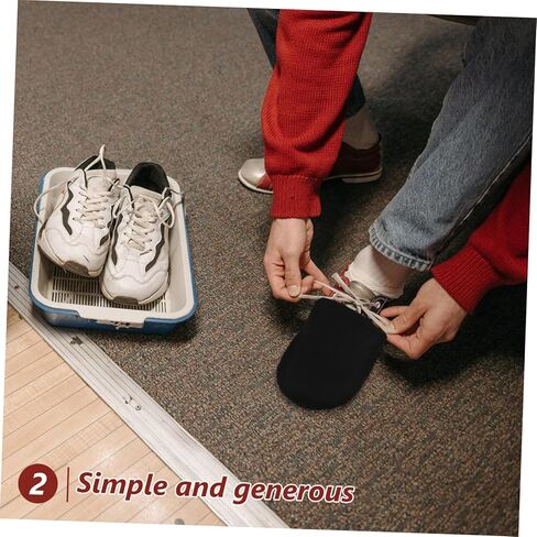 Totority Bowling Shoe Covers Lightweight Anti-Slip Shoe Sliders with Friction-reducing Design for Men and Women Compact Reusable Bowling Protection for Indoor Sports in Saudi Arabia