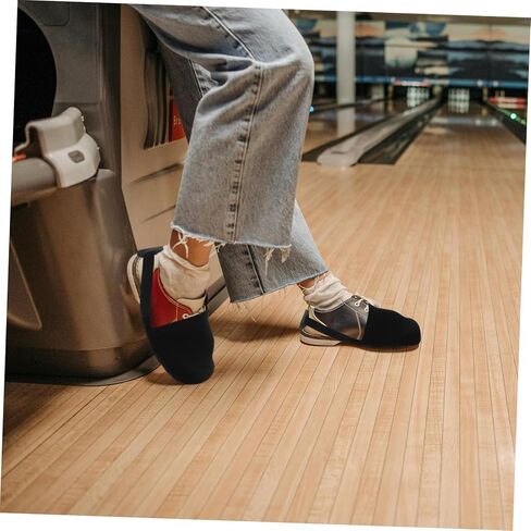 Totority Bowling Shoe Covers Lightweight Anti-Slip Shoe Sliders with Friction-reducing Design for Men and Women Compact Reusable Bowling Protection for Indoor Sports in Saudi Arabia