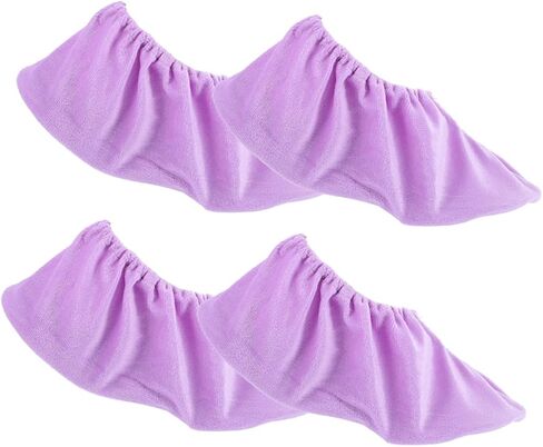 Toyvian 2Pairs Bowling Shoe Covers for Women Non Slip Outdoor Accessories Elastic Design for Easy Use Space Saving and Durable Fuzzy for Enhanced Slide and Comfort Violet in Saudi Arabia