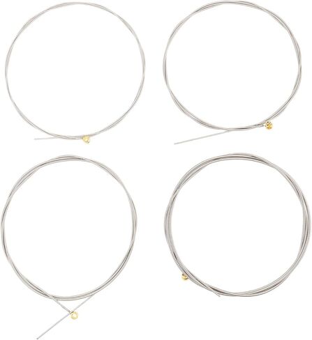 eMagTech 4Pcs Wound Electric Bass Strings 050, 070, 085, 105 Nickel Steel Compatible with Regular Slinky in Kuwait