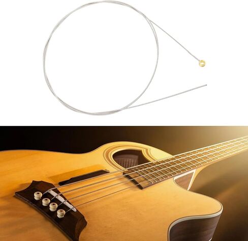 eMagTech 4Pcs Wound Electric Bass Strings 050, 070, 085, 105 Nickel Steel Compatible with Regular Slinky in Kuwait