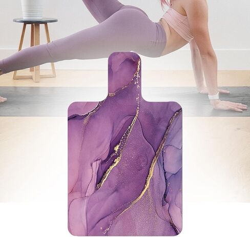 Pilates Mat for Reformer Anti Slip 24x39 Inch Workout Cover Towel Thick Lightweight Professional Suede Meditation Pad in Saudi Arabia