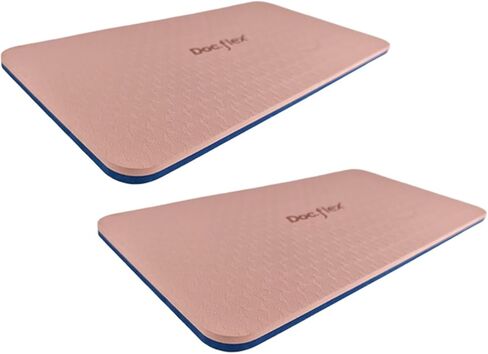 مجموعة بساط البيلاتس مكونة من 2، وسائد تمرين خفيفة الوزن، وسادات ركبة غير قابلة للانزلاق ومتعددة الوظائف للتمارين الداخلية والخارجية in Kuwait