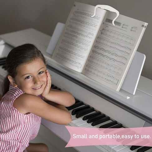 Omigga 4 Pack مشبك كتاب الموسيقى، حامل صفحة الموسيقى مقاطع معدنية حامل ورقة الموسيقى للوحة المفاتيح ورقة البيانو اللعب في الهواء الطلق in Kuwait
