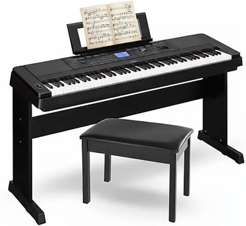 Keyboard Sheet Music Stand with 2 Music Book Clip,Compatible with Yamaha PSR/YPT/KB/P/DGX Series in Kuwait