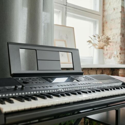 Keyboard Sheet Music Stand with 2 Music Book Clip,Compatible with Yamaha PSR/YPT/KB/P/DGX Series in Kuwait