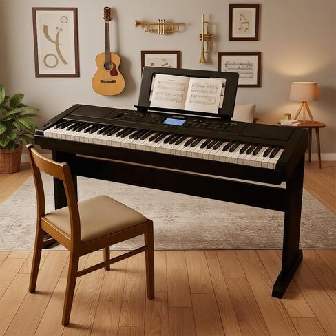 Keyboard Sheet Music Stand with 2 Music Book Clip,Compatible with Yamaha PSR/YPT/KB/P/DGX Series in Kuwait