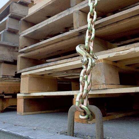 VULCAN Binder Chain with Grab and Sling Hooks - Grade 70 Standard Duty - 3/8 Inch x 4 Foot - 6,600 Pound Safe Working Load in Saudi Arabia