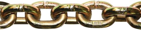 VULCAN Binder Chain with Grab and Sling Hooks - Grade 70 Standard Duty - 3/8 Inch x 4 Foot - 6,600 Pound Safe Working Load in Saudi Arabia