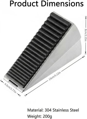 1 Pack Heavy Duty Door Stopper, Adjustable Spring Large Stopper, 3 Inches High Tall Wedge Stoppers for Bottom of Door, Door Stop Suits Any Heavy Door in Saudi Arabia