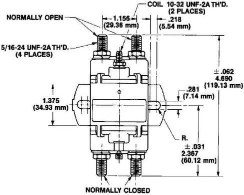 White Rodgers 124-117111 Solenoid, SPNO, 36 VDC Isolated Coil, Continuous Duty, Normally Open Continuous Contact Rating 100 Amps, Inrush 400 Amps in Kuwait