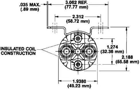 White Rodgers 124-117111 Solenoid, SPNO, 36 VDC Isolated Coil, Continuous Duty, Normally Open Continuous Contact Rating 100 Amps, Inrush 400 Amps in Kuwait