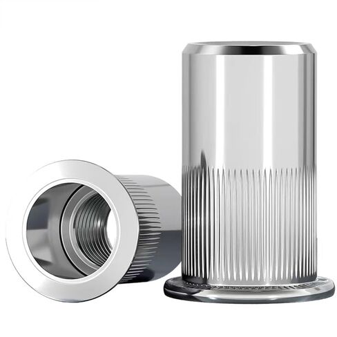 M5 Rivet Nut Stainless Steel 304 Finish Flat Head Rivnut Threaded Insert Nut, Pack of 50 in Saudi Arabia