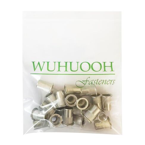 M5 Rivet Nut Stainless Steel 304 Finish Flat Head Rivnut Threaded Insert Nut, Pack of 50 in Saudi Arabia