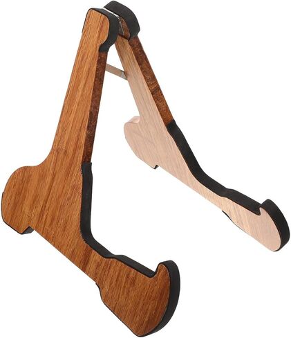Kisangel Portable Foldable Violin and Guitar Stand Compact Vertical Storage Rack Frame Stable Design for Acoustic Electric Bass Instruments in Saudi Arabia