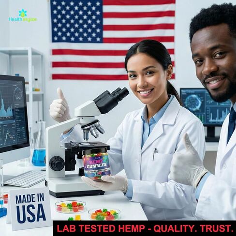 Hemp Gummies for Sleep and Relaxing Calm-Fruity Gummy Bear Candy Edibles-Made in USA-95 Gummies in Kuwait