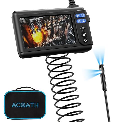 كاميرا منظار Borescope مع الضوء ، كاميرا تفتيش صناعية 1080 بكسل عالية الدقة مع 8 مصابيح LED ، كابل الأفعى شبه المقصود 16.5 قدمًا ، شاشة IPS 5 بوصات ، بطاقة 32 جيجابايت ، أدوات الصرف الصحي IP67 in Kuwait