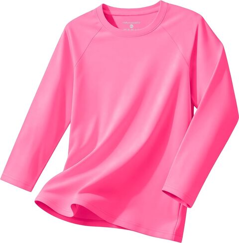 Boys Athletic Shirts Long Sleeve, Active T-Shirt Moisture Wicking Crewneck Dry Fit Tee Outdoor Running Tshirt in Kuwait