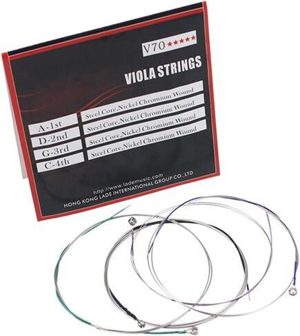 Luxshiny 4pcs Metal Strings Replacement with Nickel-chrome Wound for Practice and Professional Use Standard Tension Accessories for Stable Tone and Use in Kuwait