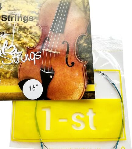 4pcs/set Steel Core Al-Mg Chrome Alloy Winding Viola Strings for 16" Scale Violas in Saudi Arabia