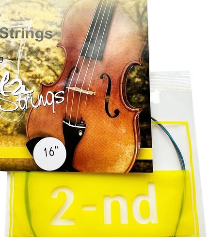 4pcs/set Steel Core Al-Mg Chrome Alloy Winding Viola Strings for 16" Scale Violas in Saudi Arabia