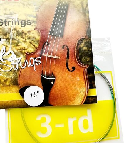 4pcs/set Steel Core Al-Mg Chrome Alloy Winding Viola Strings for 16" Scale Violas in Saudi Arabia