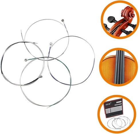 Generic 4pcs Nickel-chromium Strings Replacement Metal Core Strings for Beginners and Professionals Sound Easy to Replace Suitable for Violas in Saudi Arabia