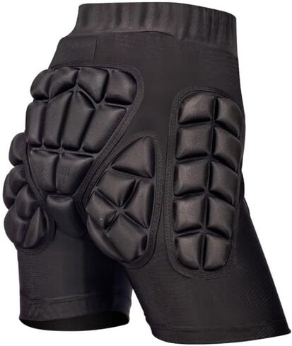3D Protective Padded Shorts, Black, EVA Hip Protection, for Skiing, Skating, Skateboarding, Ice Hockey in Saudi Arabia