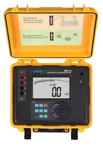 Intelligent Equipotential Connection Reistance Tester DC Low Resistance Meter with Precision Four-Wire Method Resistance Measurement 6 Gears 0.3Ω 3Ω 30Ω 300Ω 3kΩ 30kΩ 400 Groups Memory USB Interface in Saudi Arabia