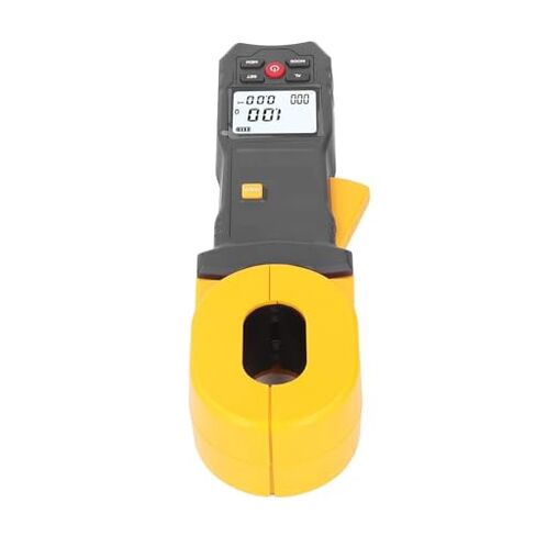 Digital Ground Resistance Meter, LCD Clamp Tester for Earth Resistance, 0.001Ω Precision for Telecommunications and Electrical Applications, Reliable Current Meter in Saudi Arabia