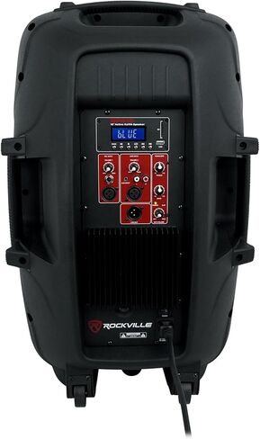 Audiosavings Bundle: (2) Rockville BPA15 15" 800W Speakers+ (1) Mackie Mix12FX Mixer w/FX+ (2) RVSS2 Stands w/Bag+ (1) RWM1203VH Dual Mic+ (2) RCXMB20B 20' XLR-TRS Cables (7 Items) in Saudi Arabia
