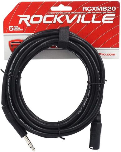 Audiosavings Bundle: (2) Rockville BPA15 15" 800W Speakers+ (1) Mackie Mix12FX Mixer w/FX+ (2) RVSS2 Stands w/Bag+ (1) RWM1203VH Dual Mic+ (2) RCXMB20B 20' XLR-TRS Cables (7 Items) in Saudi Arabia