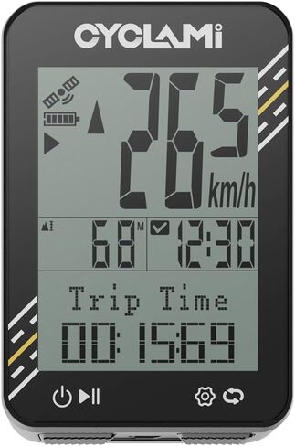 Bike Computer Wireless - 5-Satellite GPS Cycling Speedometer | 2.4" Sun-Readable Screen | 50g Ultralight | 20+H Battery IPX7 Waterproof Bicycle GPS for Road/MTB Bikes in Kuwait