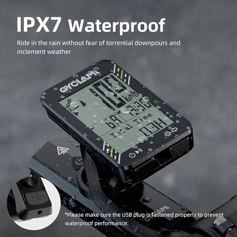 Bike Computer Wireless - 5-Satellite GPS Cycling Speedometer | 2.4" Sun-Readable Screen | 50g Ultralight | 20+H Battery IPX7 Waterproof Bicycle GPS for Road/MTB Bikes in Kuwait