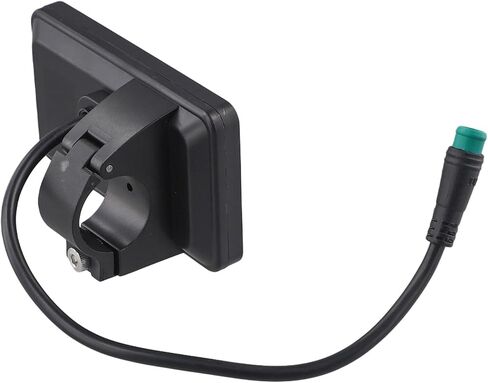 E-Bike LCD Display for 24V 36V 48V 60V with 5 Pin Interface Cable, Compatible with 02OMD Controller, ABS Housing, IP65 Waterproof Design, Handlebar Mount Φ22.2mm (0.87in), Black in Saudi Arabia