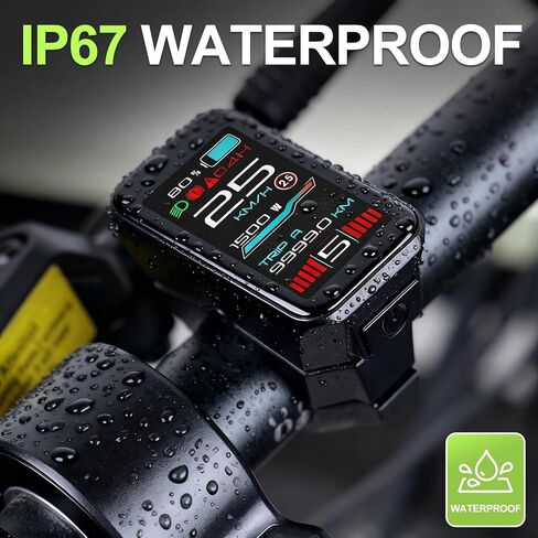 VD18MT Color Touch Screen Display for Bafang UART Version Hub Motor G020 G062 G0900–IP67 Waterproof& 0-9 PAS Levels Ebike in Saudi Arabia