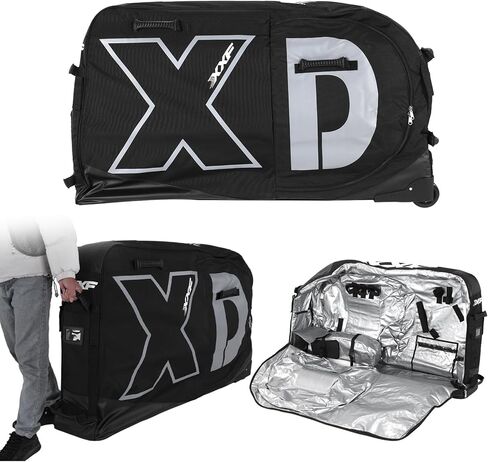 Bike Travel Bag With Wheels for 26/27.5/29in MTB & 700C Road Road Bike Travel Case Waterproof Oversized Capacity Bikes Box Lightweight MTB Travel Bags in Kuwait