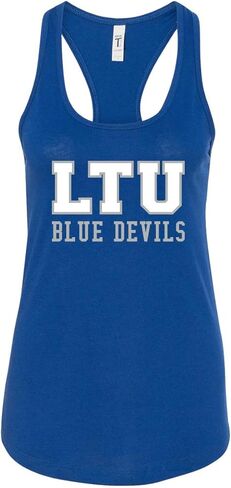 LTU Lawrence Tech Blue Devils Block Two Color Ladies' Tank Top - LTU Blue Devils Apparel in Saudi Arabia