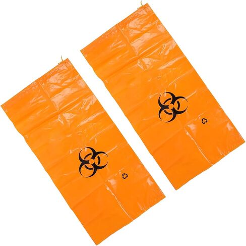 2 Pcs Dog Body Bag Pet Corpse Bag Animal Cadaver Bag Leakproof PE Abrasion Long Lasting Safe with Ample Interior Space for Secure Transportation Storage in Saudi Arabia