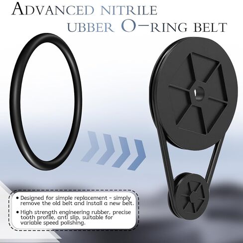 5-Pack Rock Tumbler Drive Belts - Nitrile Rubber for Harbor Freight Chicago Electric Single/Dual Barrel Tumblers in Saudi Arabia