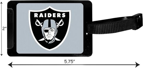 بطاقة الأمتعة Siskiyou NFL Las Vegas Raiders، قطعتان، أسود in Saudi Arabia