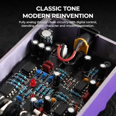 Gnash Dual-Channel Analog Distortion Guitar Effects Pedal, Series/Parallel High-Gain Drive with Wavefolder & Mid-Cut, True Bypass, Fully Analog Through-Hole Circuitry for Modern & Vintage Tones in Kuwait