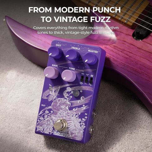 Gnash Dual-Channel Analog Distortion Guitar Effects Pedal, Series/Parallel High-Gain Drive with Wavefolder & Mid-Cut, True Bypass, Fully Analog Through-Hole Circuitry for Modern & Vintage Tones in Kuwait