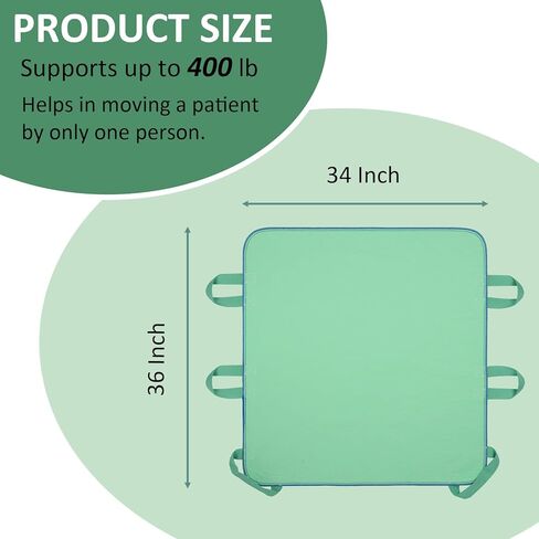 2 Pack Bed Pads for Incontinence Washable Positioning Bed Pad with Handles, Reusable Underpads Absorbent with 4-Layer Waterproof Underpads for Incontinence, Elderly Bedridden in Kuwait