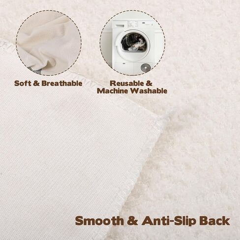 2 Pack Medical Sheepskin Pad, 30" x 60" Sheepette Synthetic Lambskin Bed and Furniture Pad - Medical Sheepskin Pelt Pads to Prevent Bedsores and Pressure Sores in Saudi Arabia