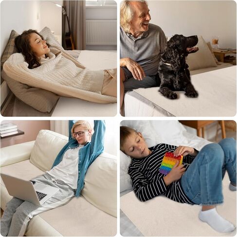 2 Pack Medical Sheepskin Pad, 30" x 60" Sheepette Synthetic Lambskin Bed and Furniture Pad - Medical Sheepskin Pelt Pads to Prevent Bedsores and Pressure Sores in Saudi Arabia