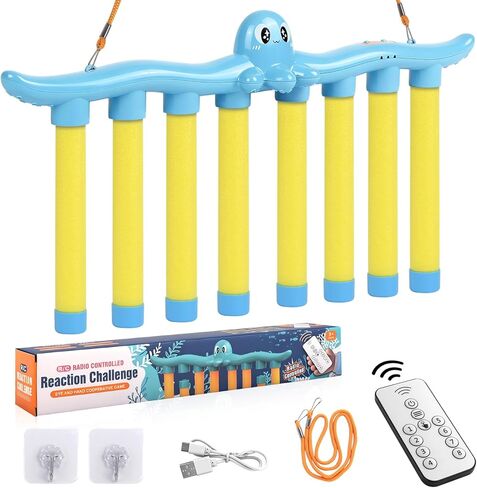 Mandaarooker Reflex Drop Sticks Challenge Game,Hand Eye Coordination Training Toy,Remote Control Reaction Game with 3 Speed Levels,Suitable for Adult Family Fun Indoor and Outdoor Games in Kuwait