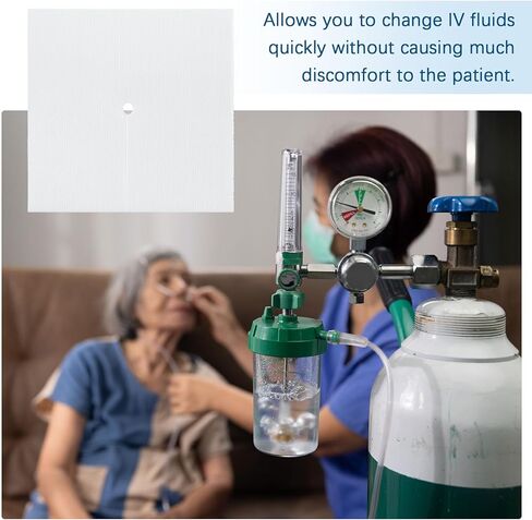 Timgle 200 Pcs 2" x 2" Split Gauze Pads 6 Ply Split Drain Sponge Gauze Non Woven Slit Bandage Sponges with 2 Roll of Tape for Wound Care Tubes Drains Supplies in Kuwait